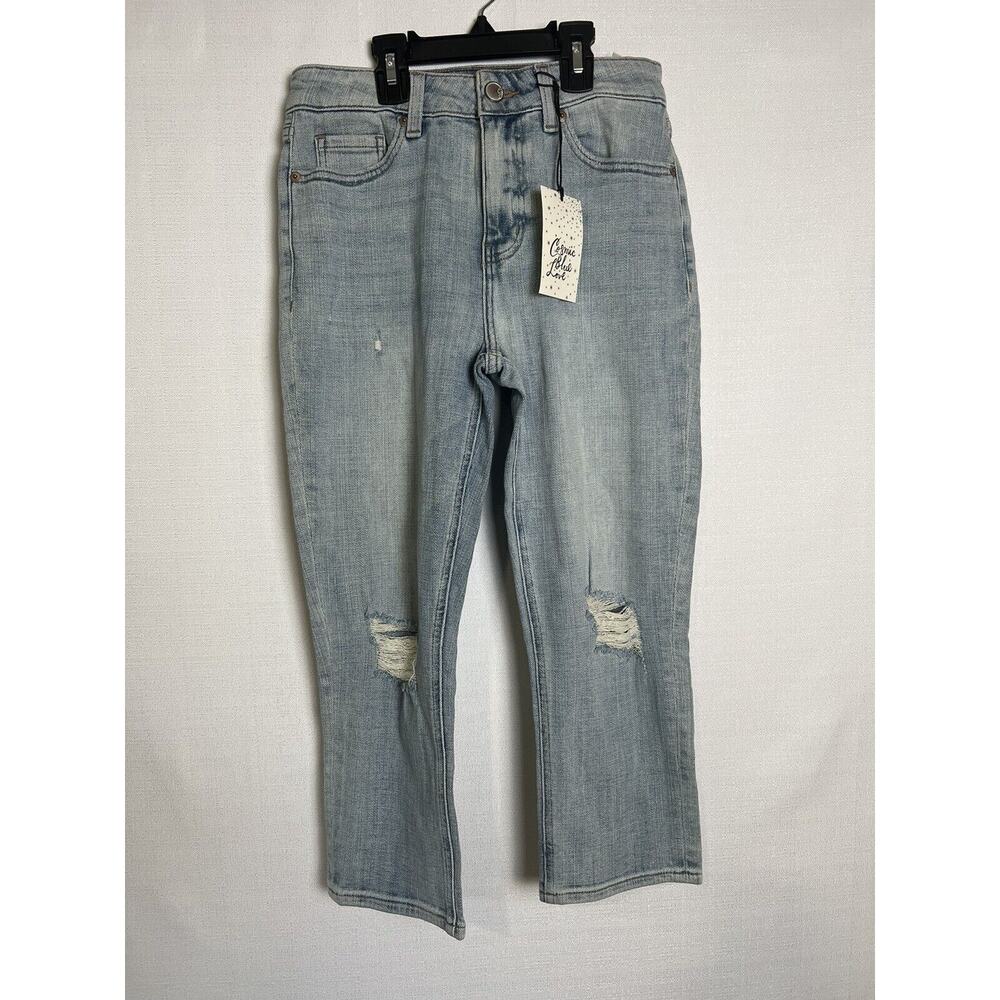 Cosmic Blue Love Brielle Vintage High Rise Capri Jeans Size 27P